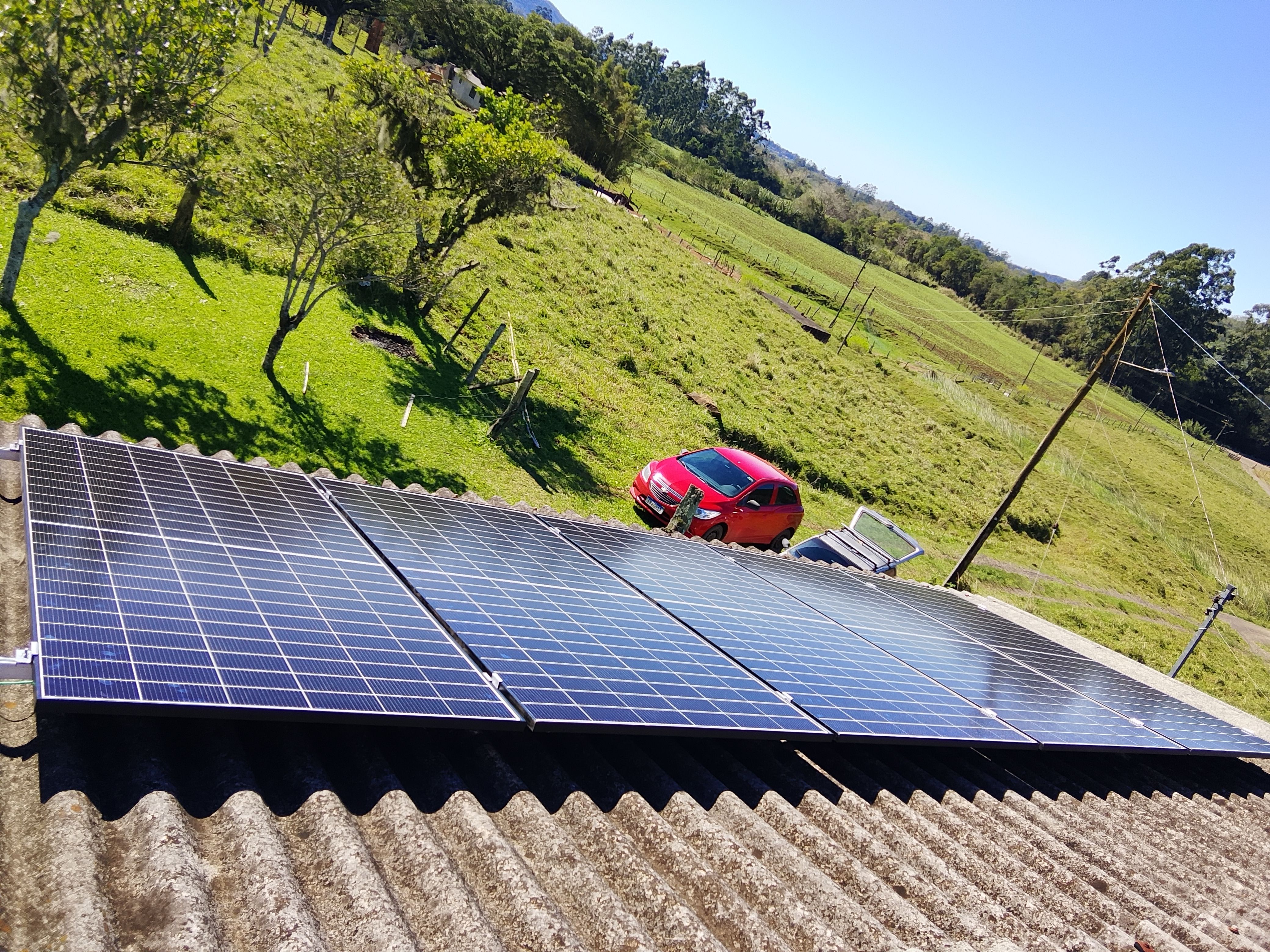 Instalação de painéis solares — foto 7