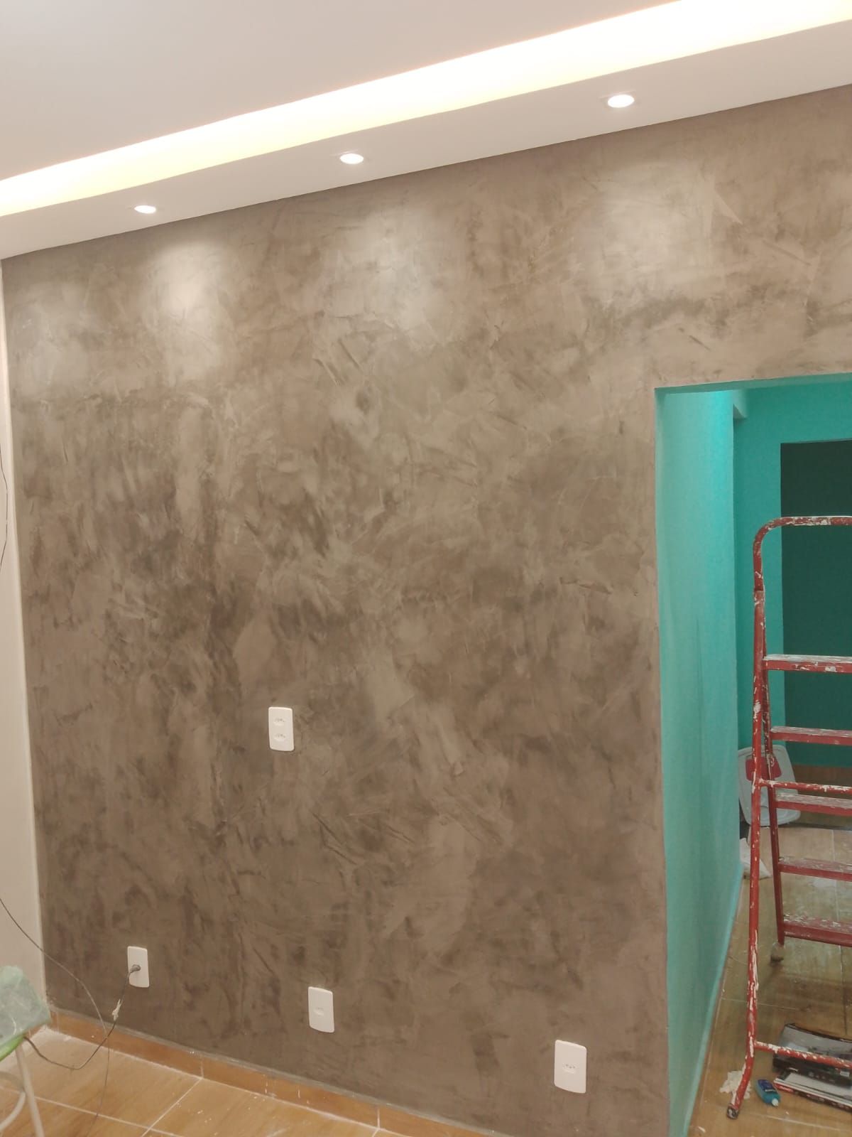 Parede decorativa cimento queimado — foto 10